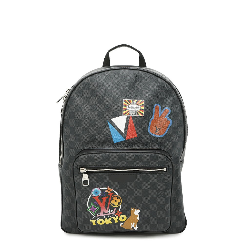 Louis Vuitton Damier Graphite Black Backpack My LV World Tour Josh Black Bag